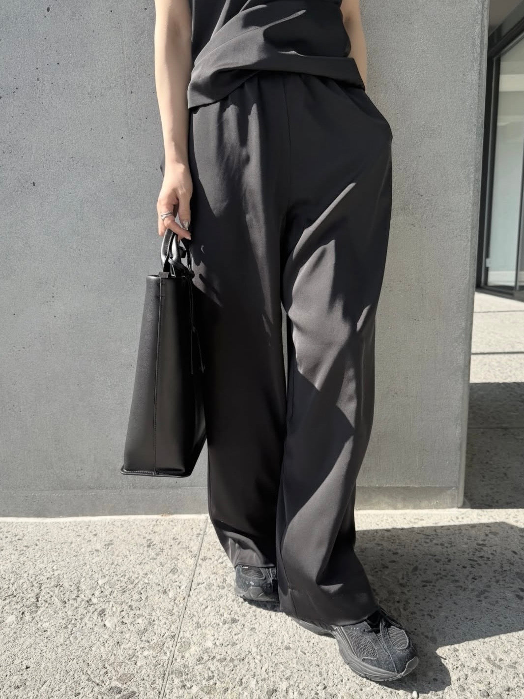 satin relax pants【低身長サイズあり】
