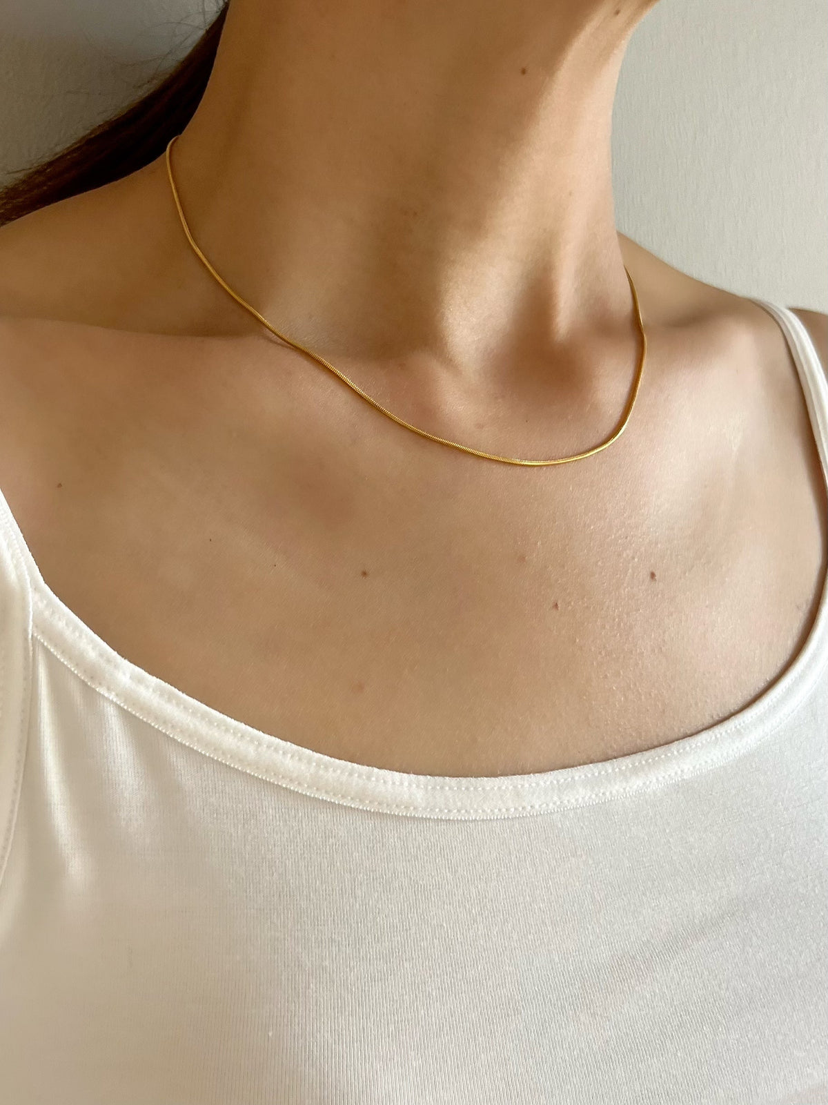 14kgf box chain necklace