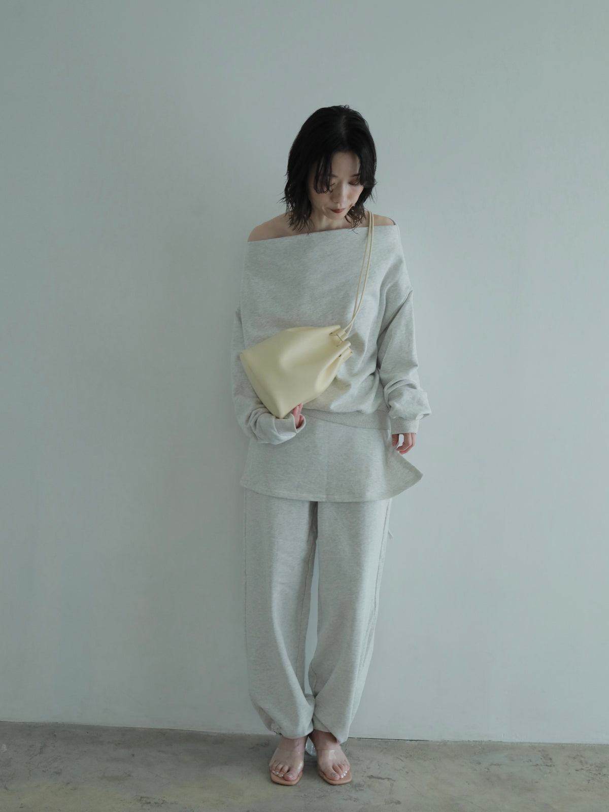 layered sweat pants