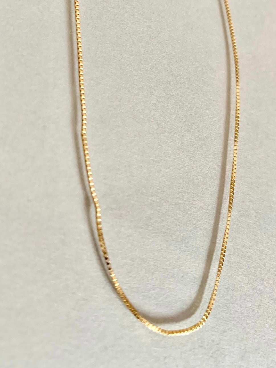 14kgf box chain necklace