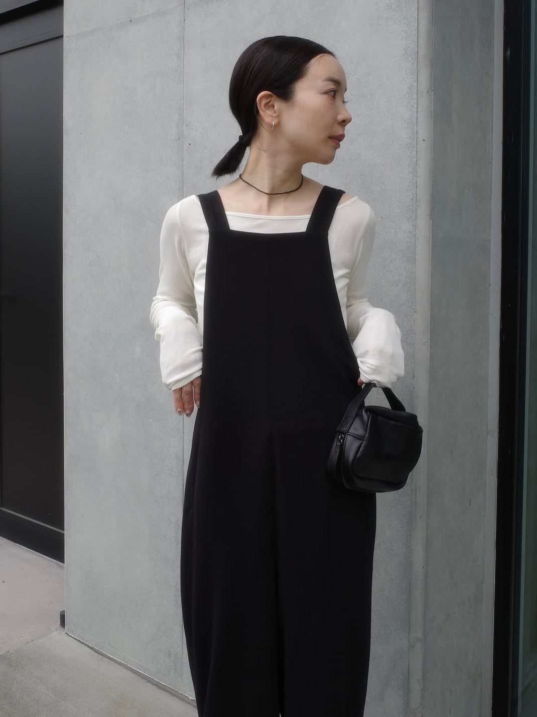 square neck salopette