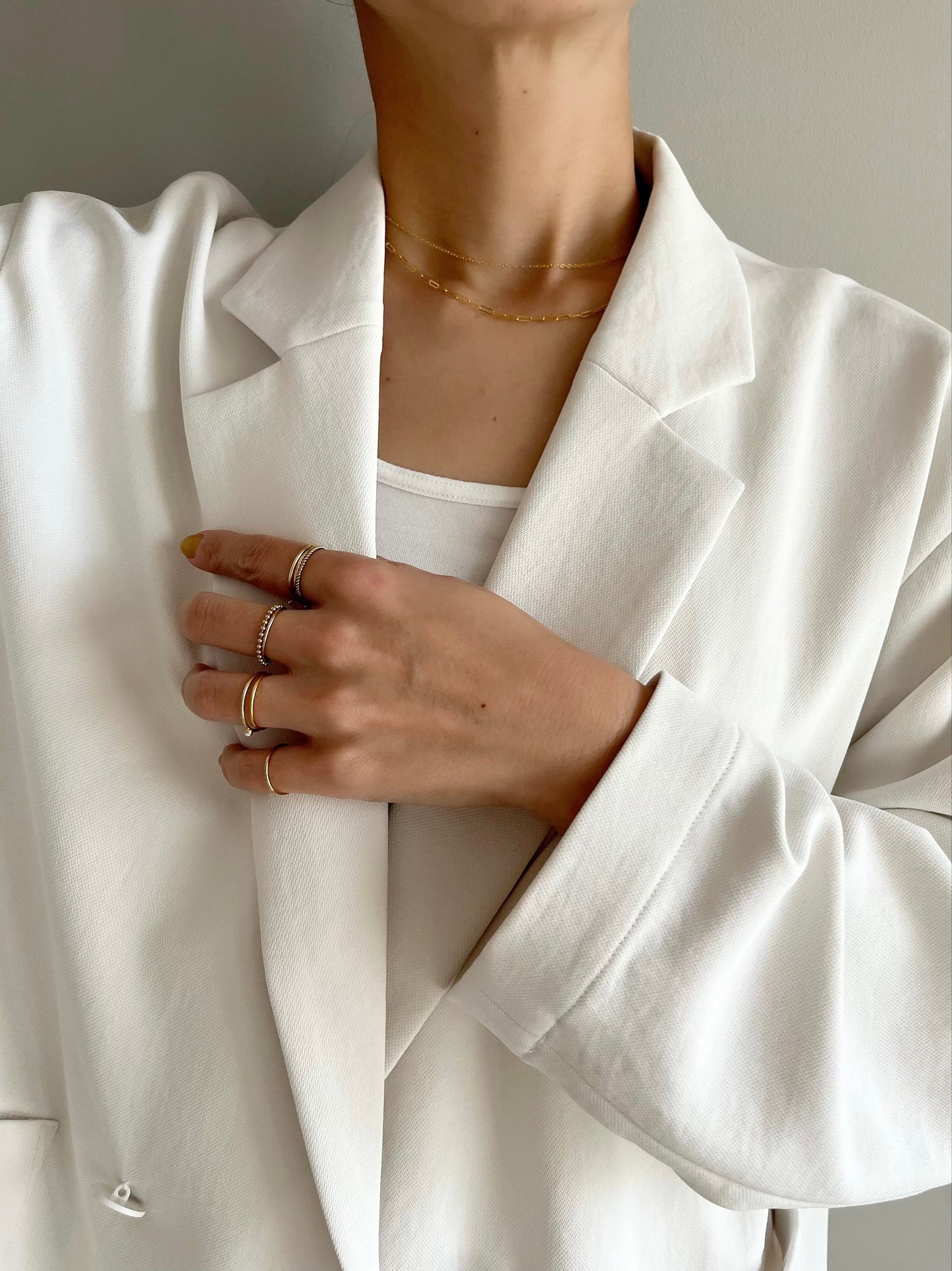 14kgf skin chain necklace