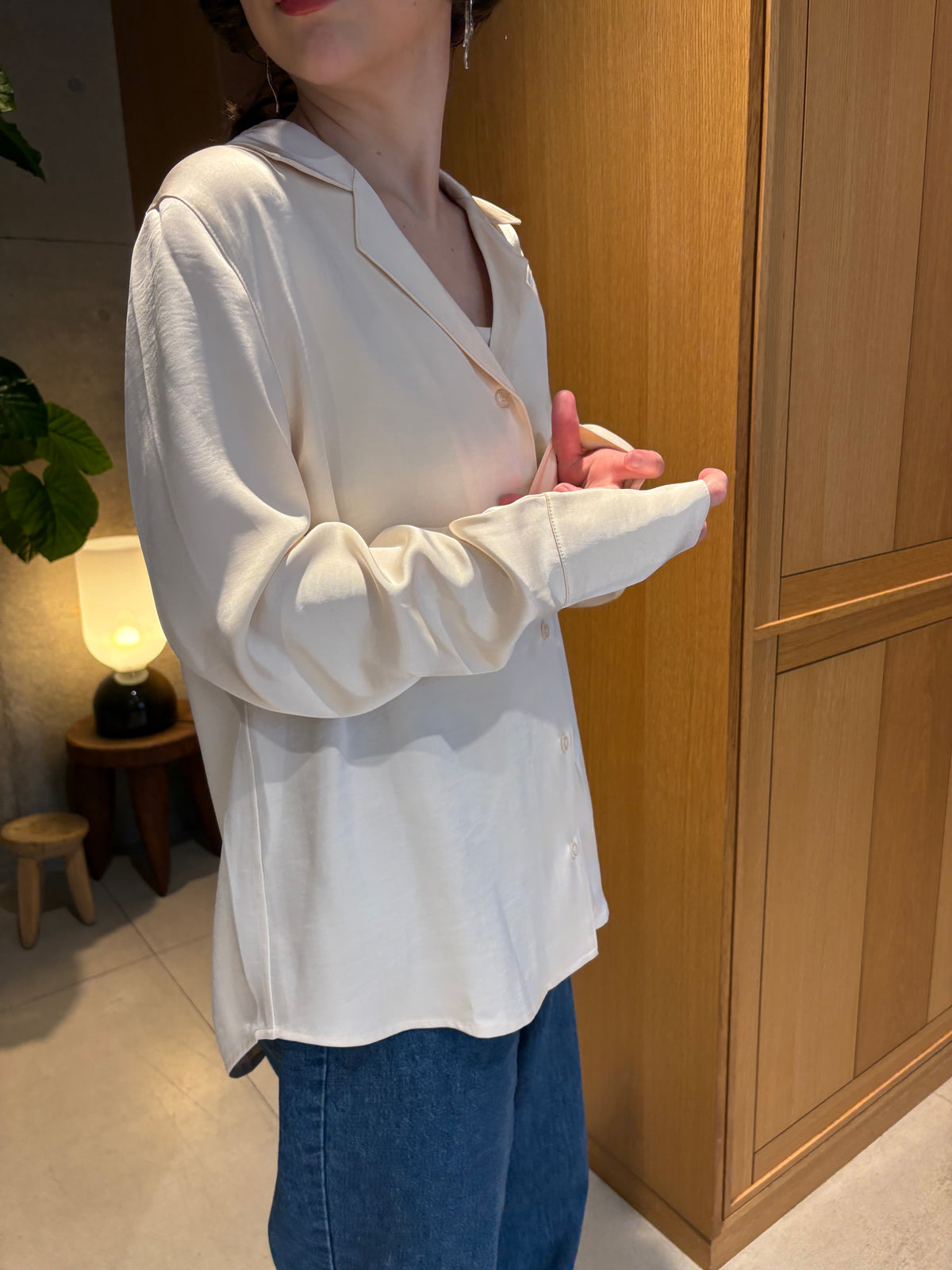 satin shirt
