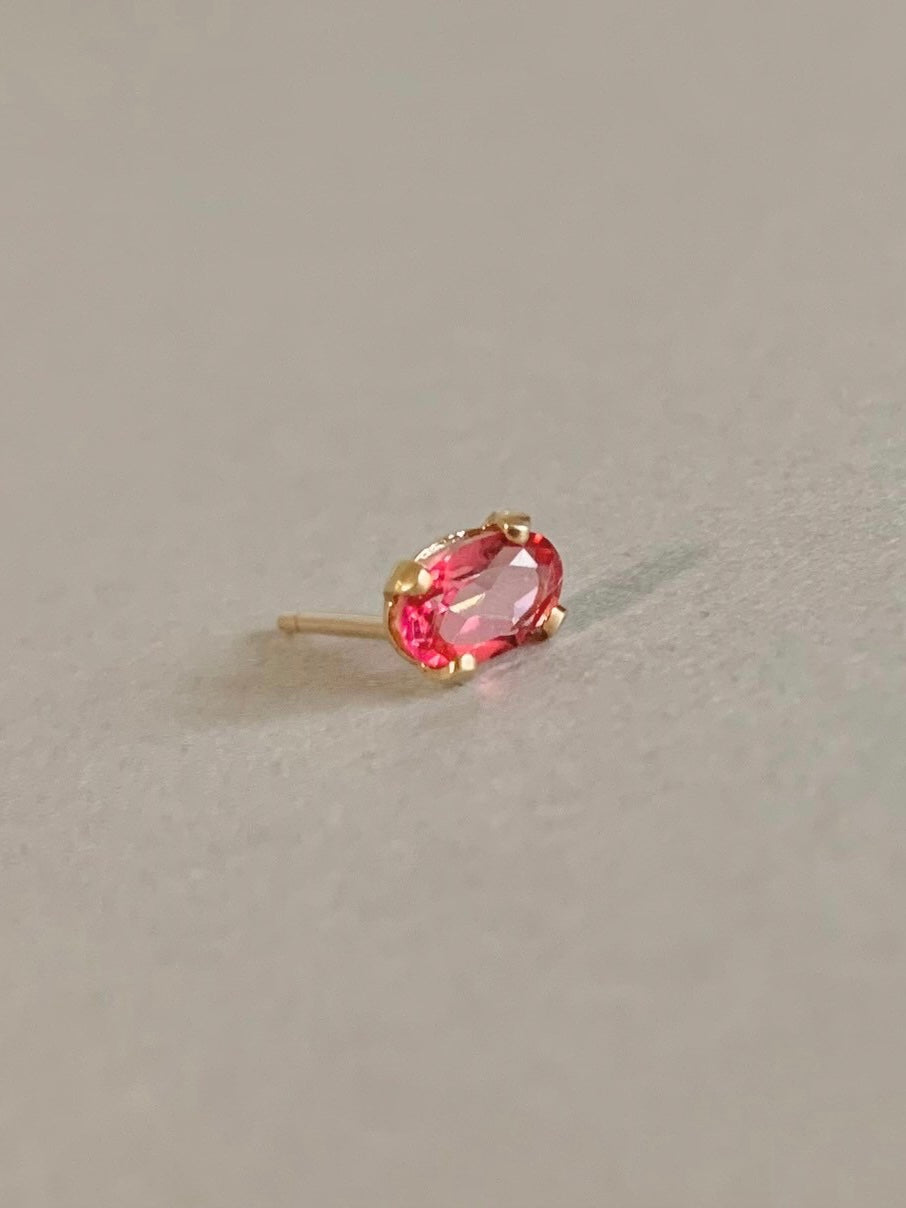 oval stud pierce