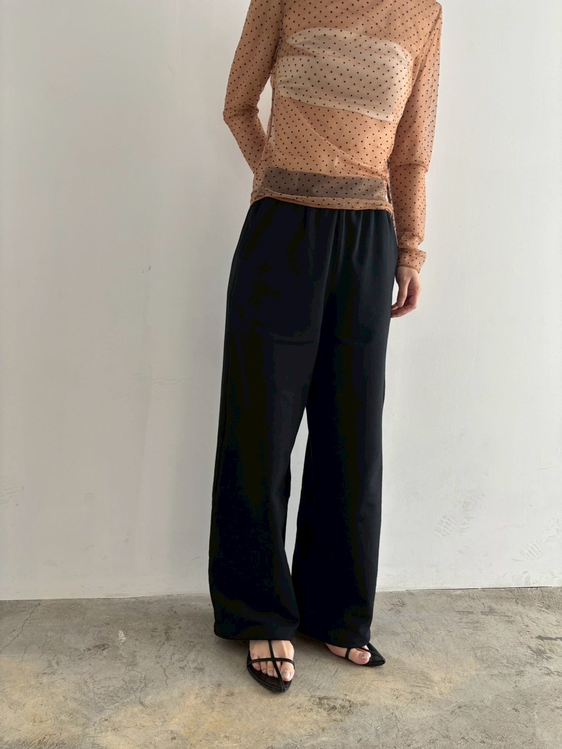 layered sweat pants