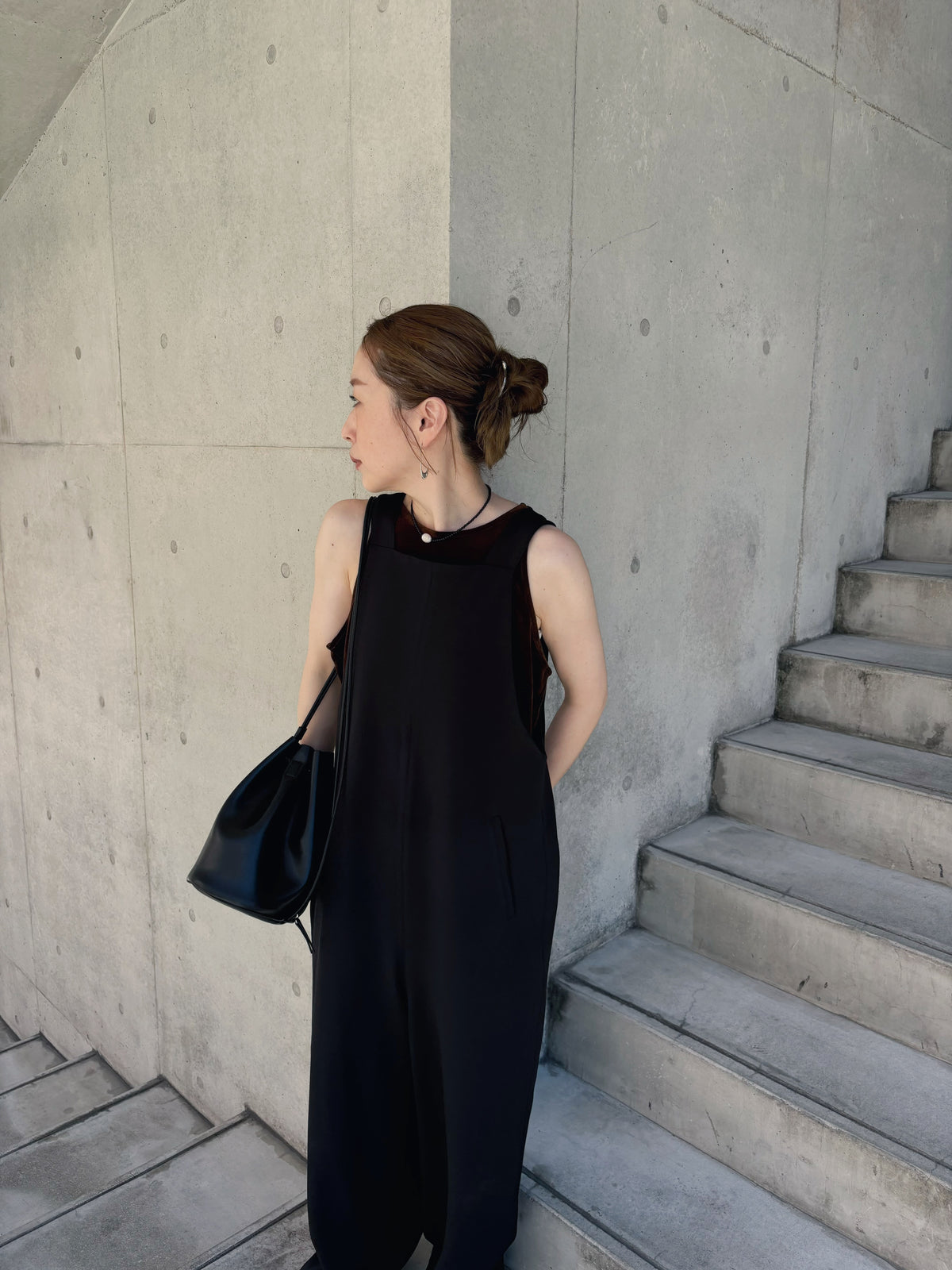 square neck salopette