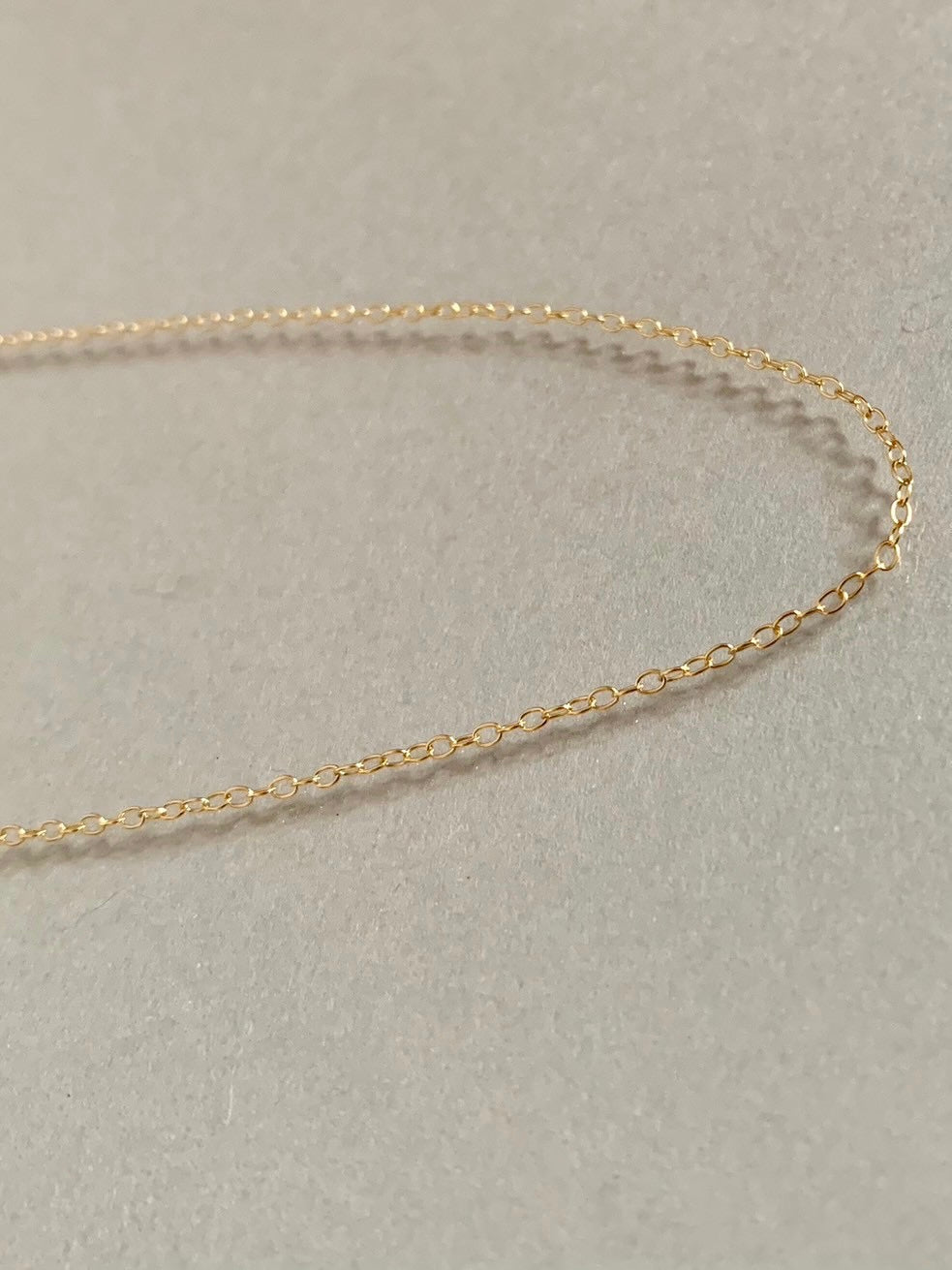 14kgf skin chain necklace