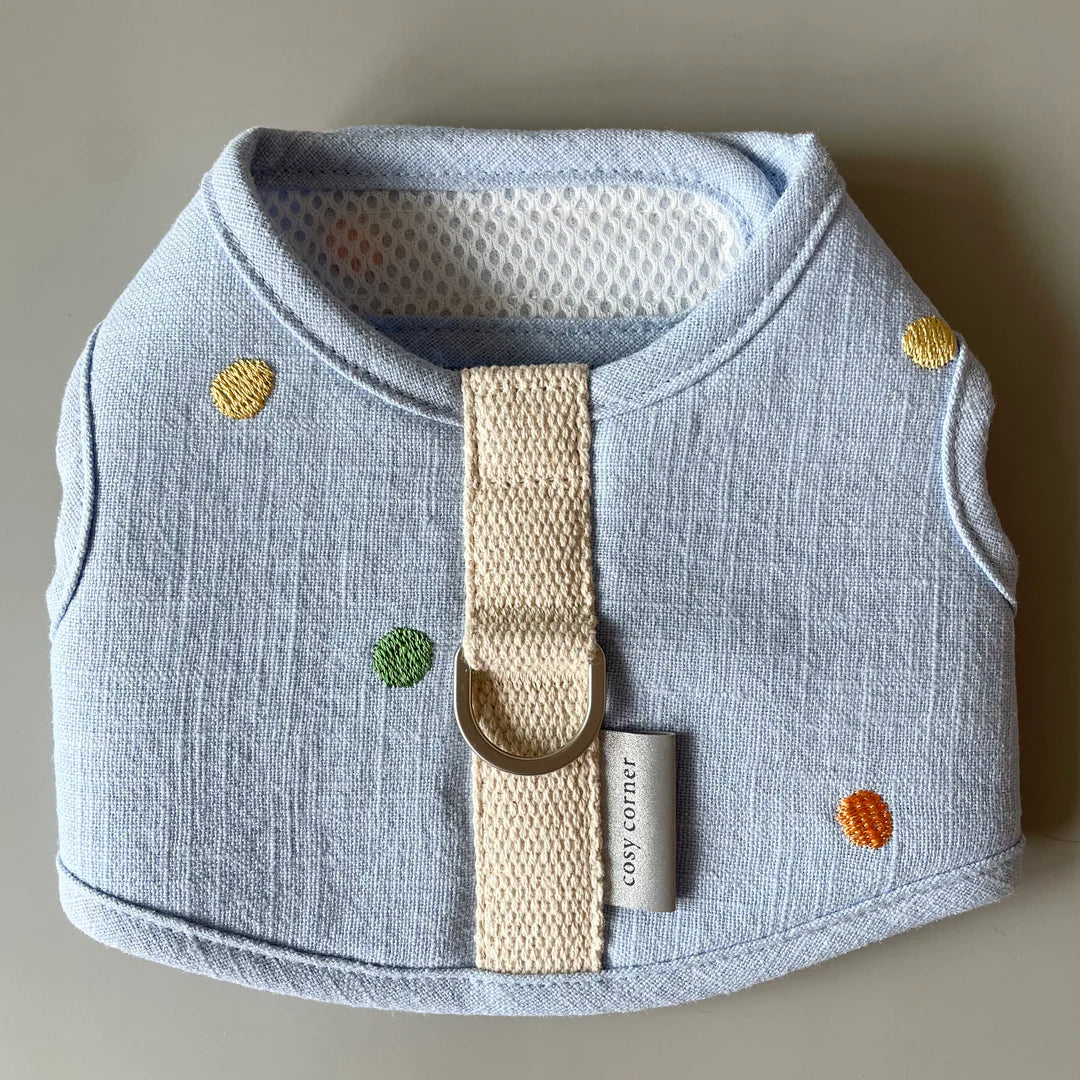 linen harness(blue)