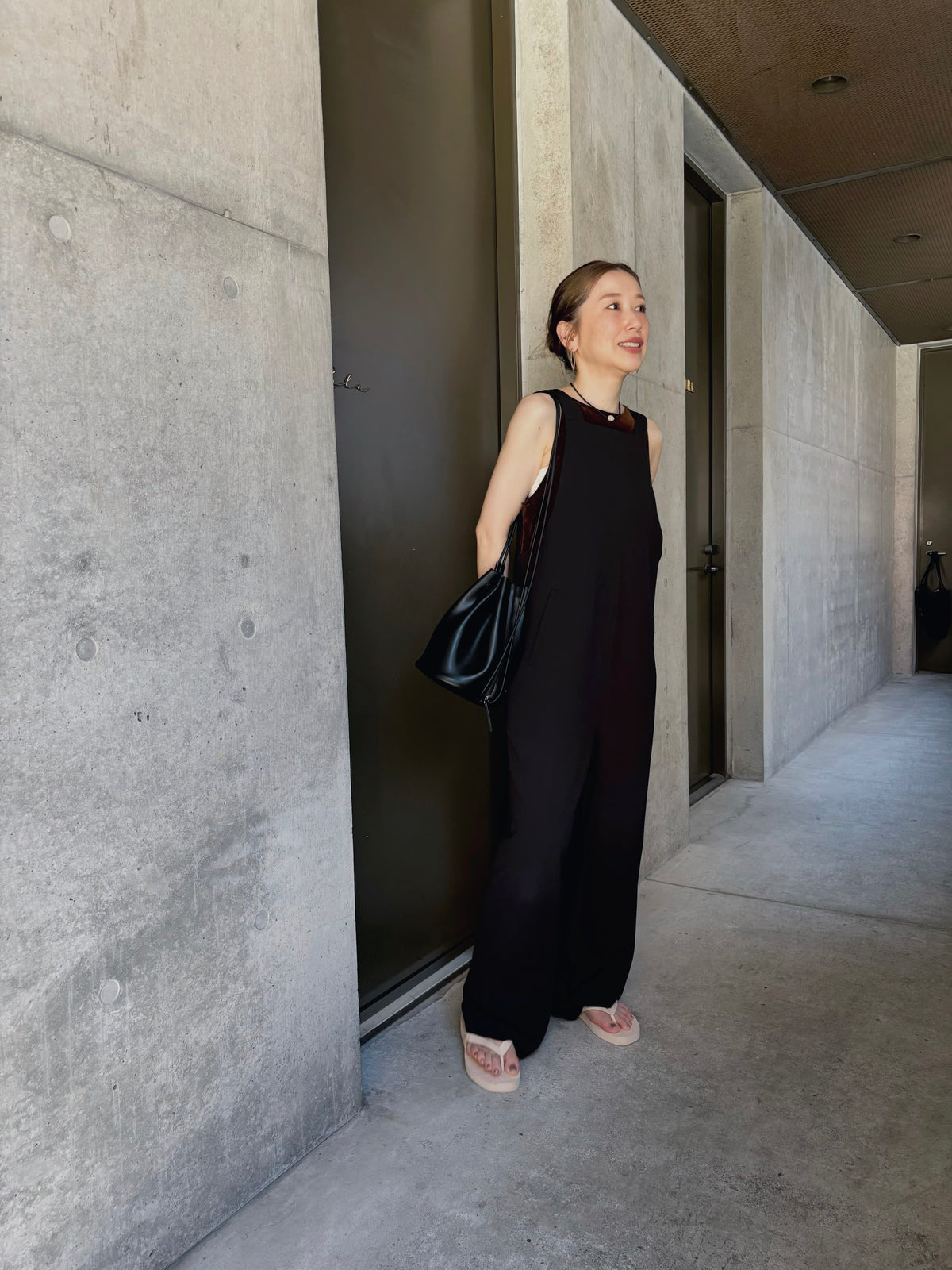 square neck salopette