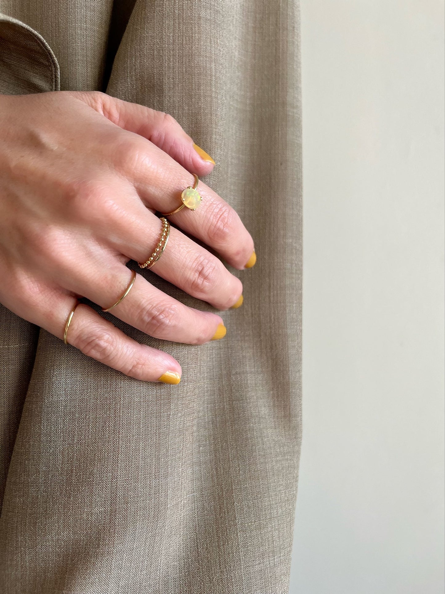 opal oval ring
