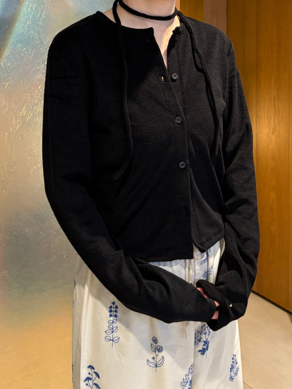 pile cardigan