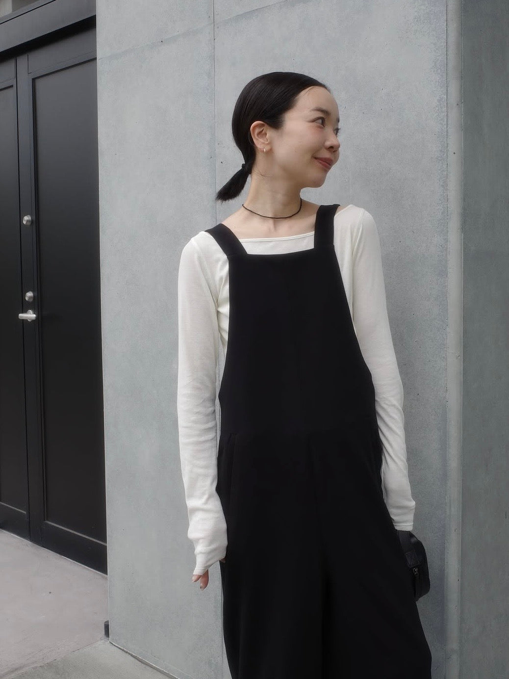 square neck salopette