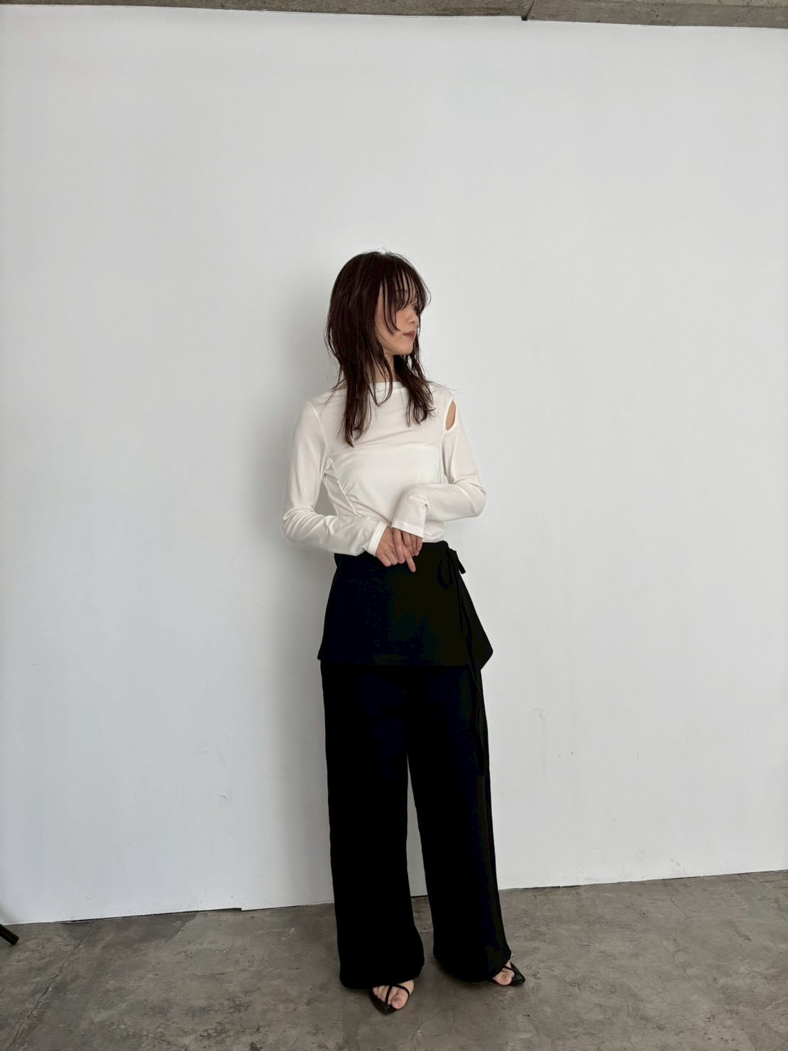 layered sweat pants
