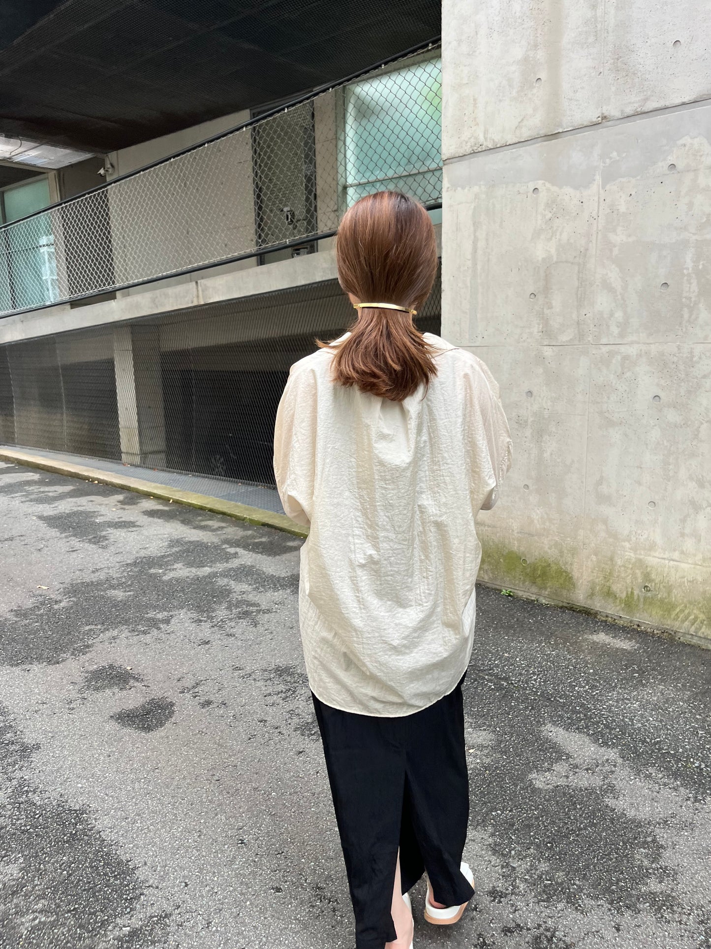 draw string nylon skirt