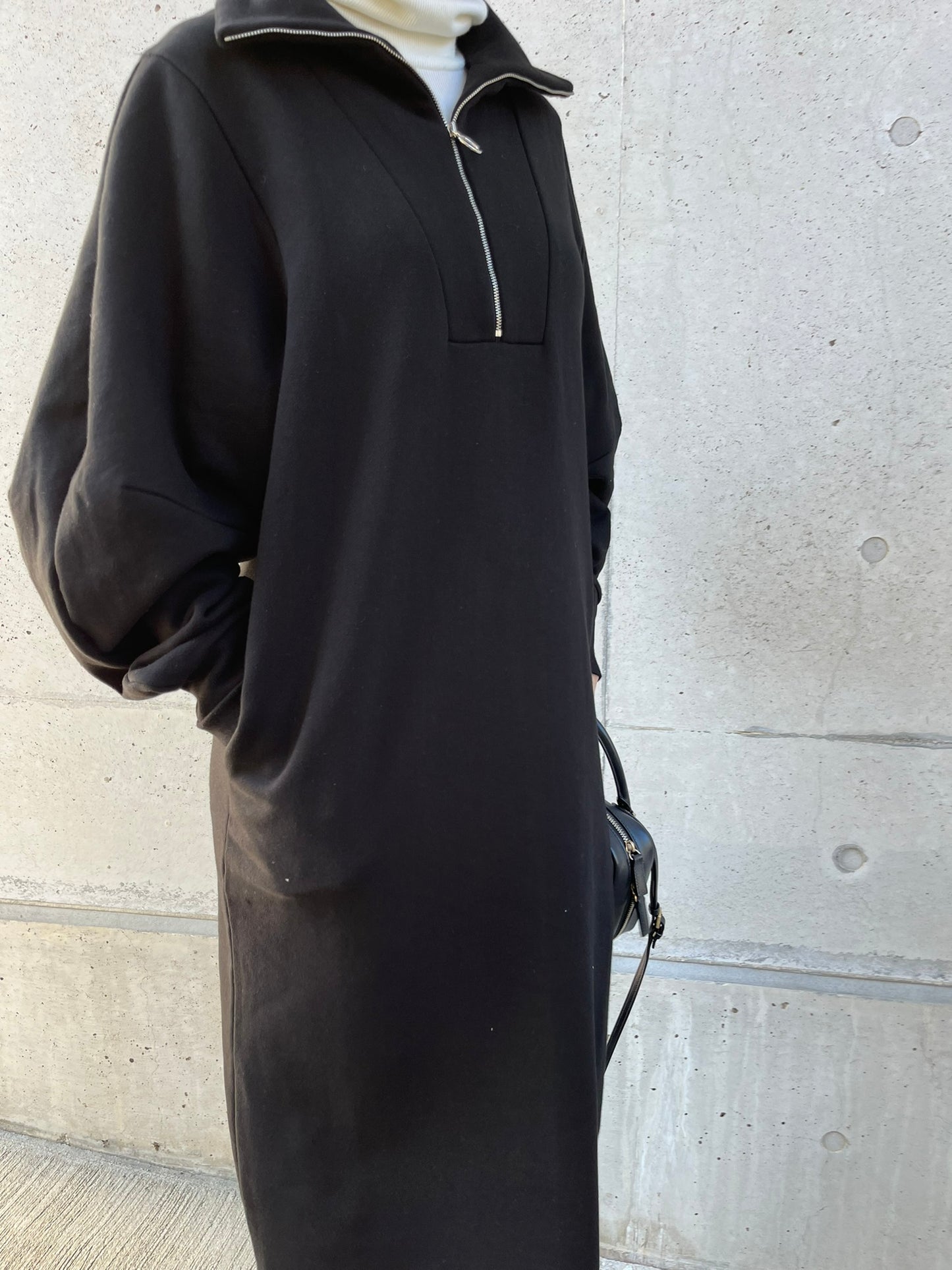 zip sweat one-piece