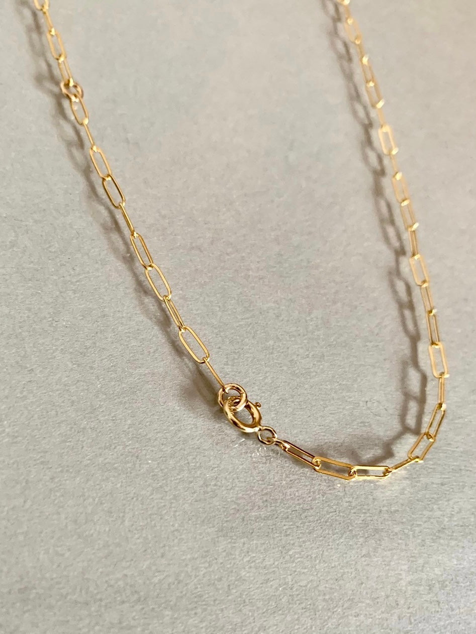 14kgf oval chain necklace