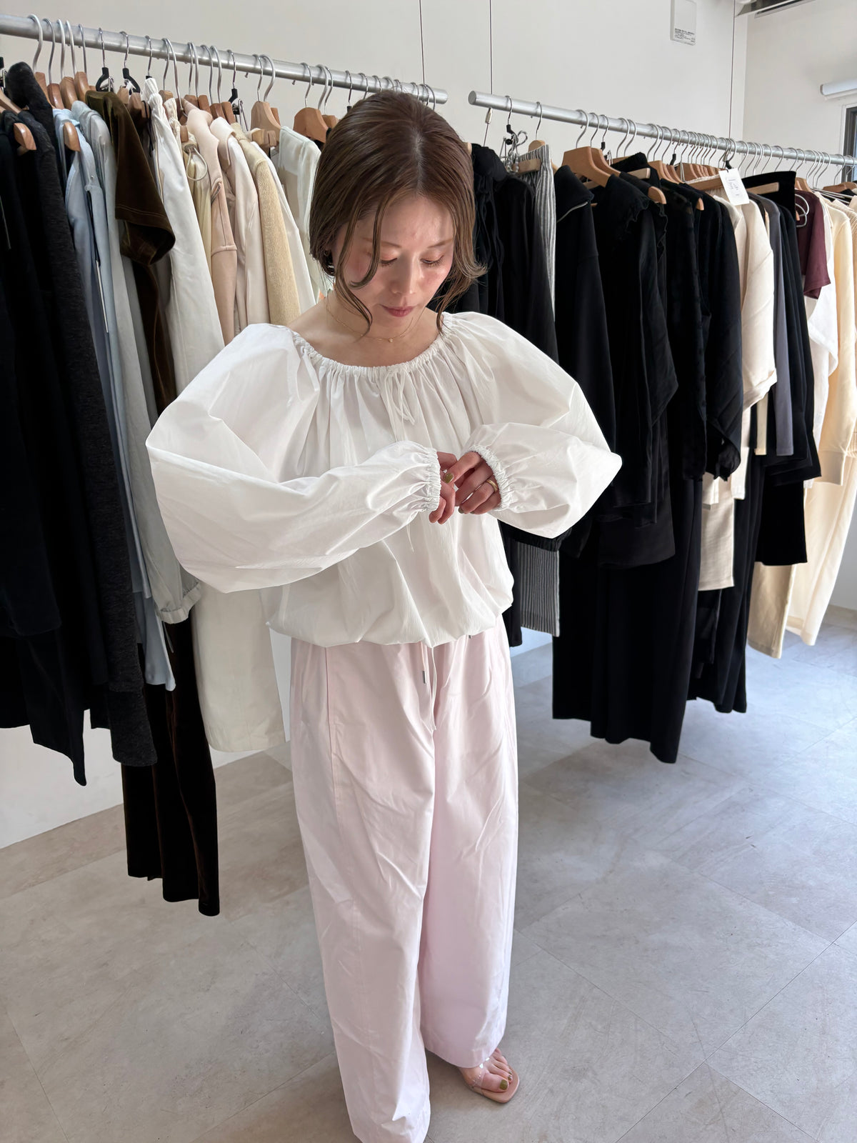 barrel leg pants
