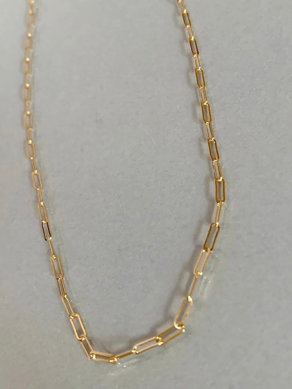 14kgf oval chain necklace