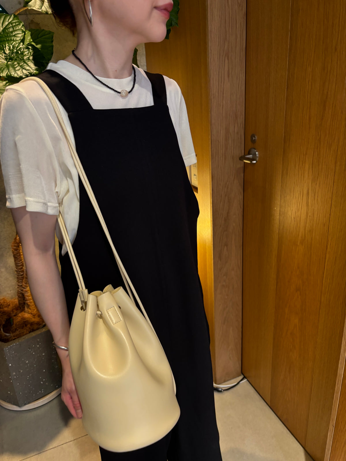 square neck salopette
