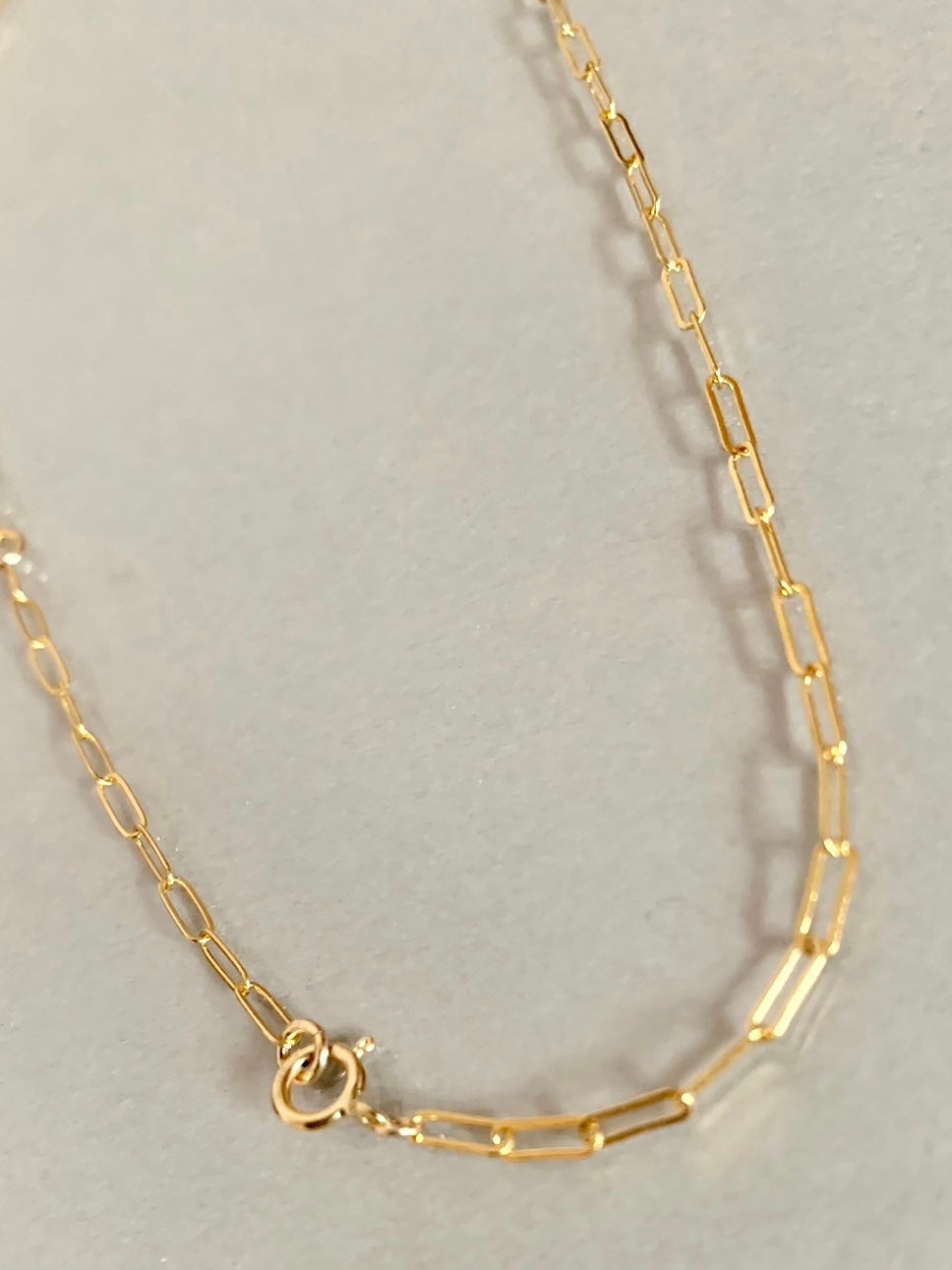 14kgf oval chain necklace