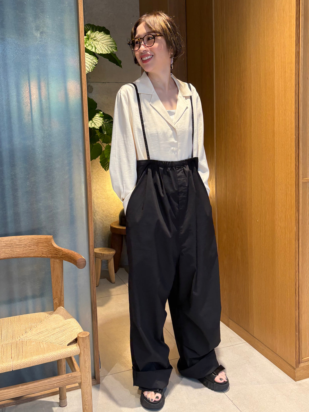 strap suspender pants