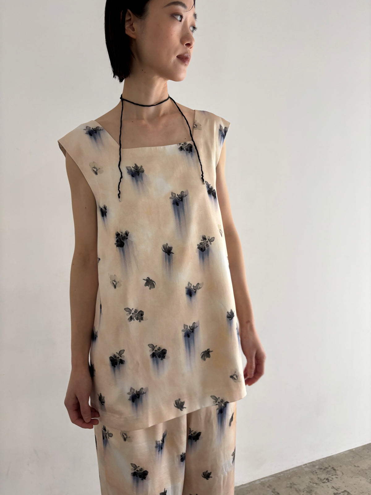 vintage flower square tops