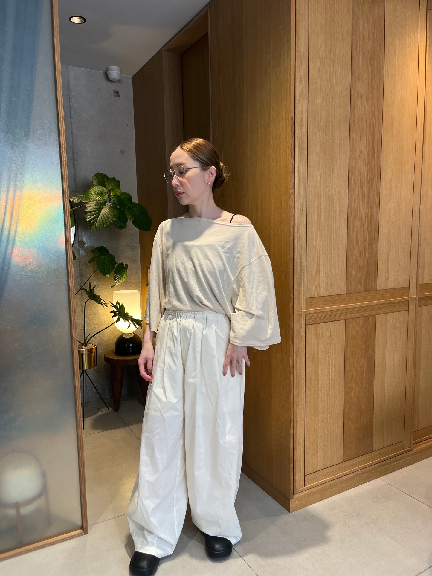 gather wide pants