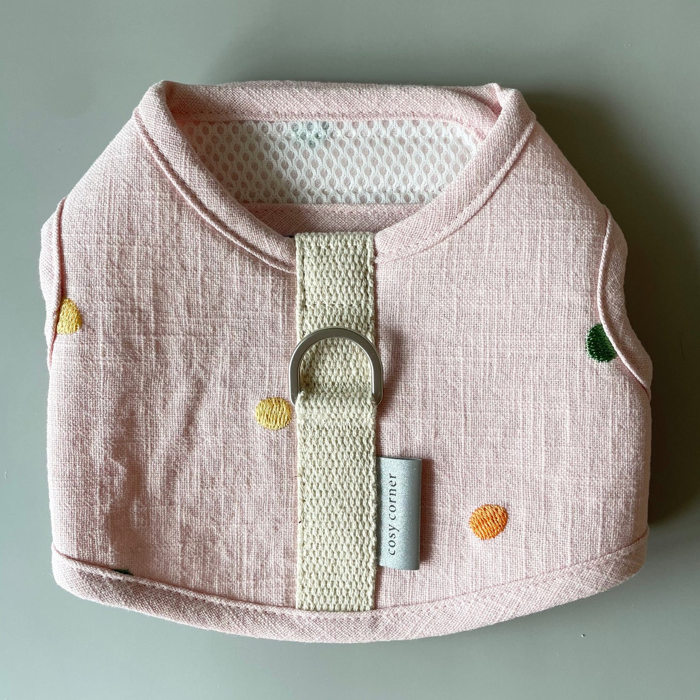 linen harness(pink)