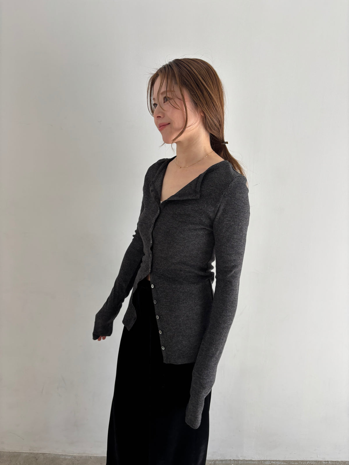 lib stretch cardigan