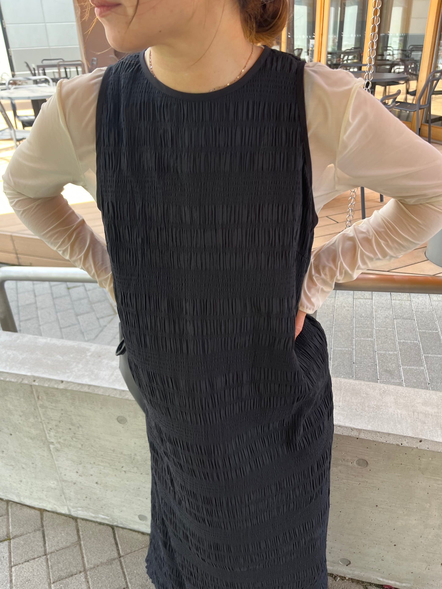 shirring one-piece