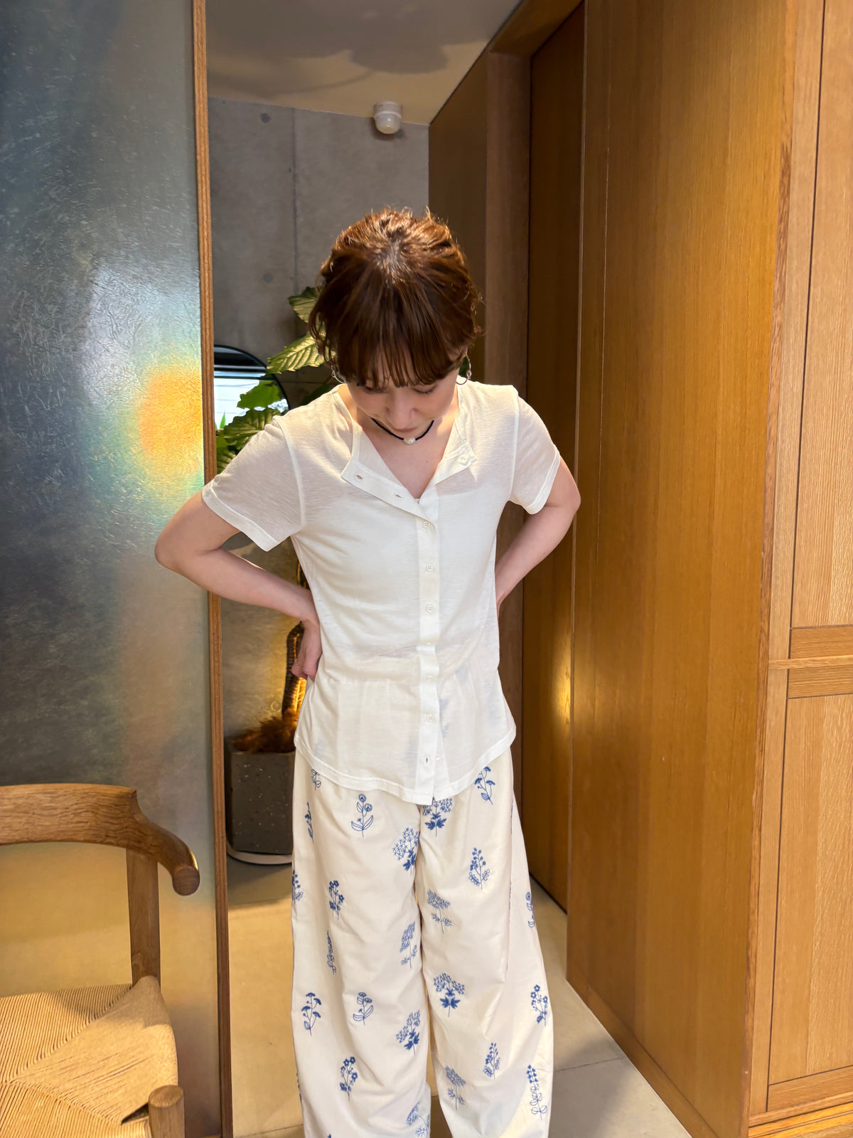 sheer short sleeve cardigan