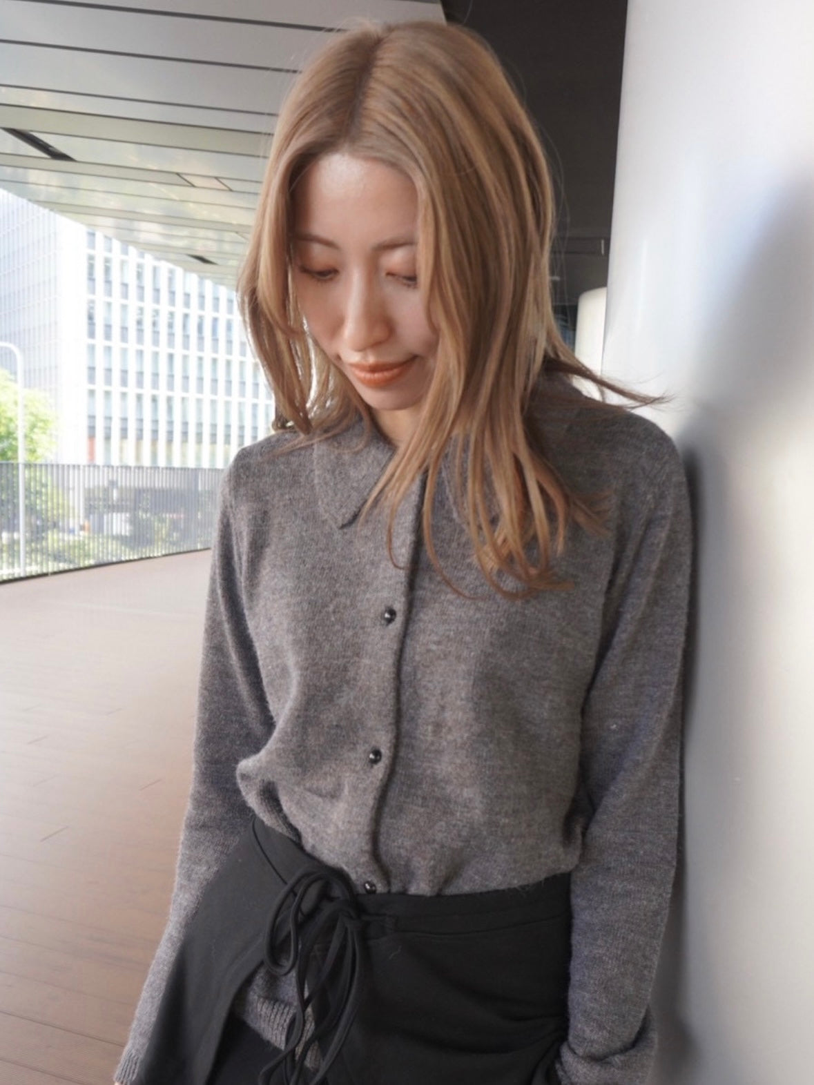 Knit cardigan