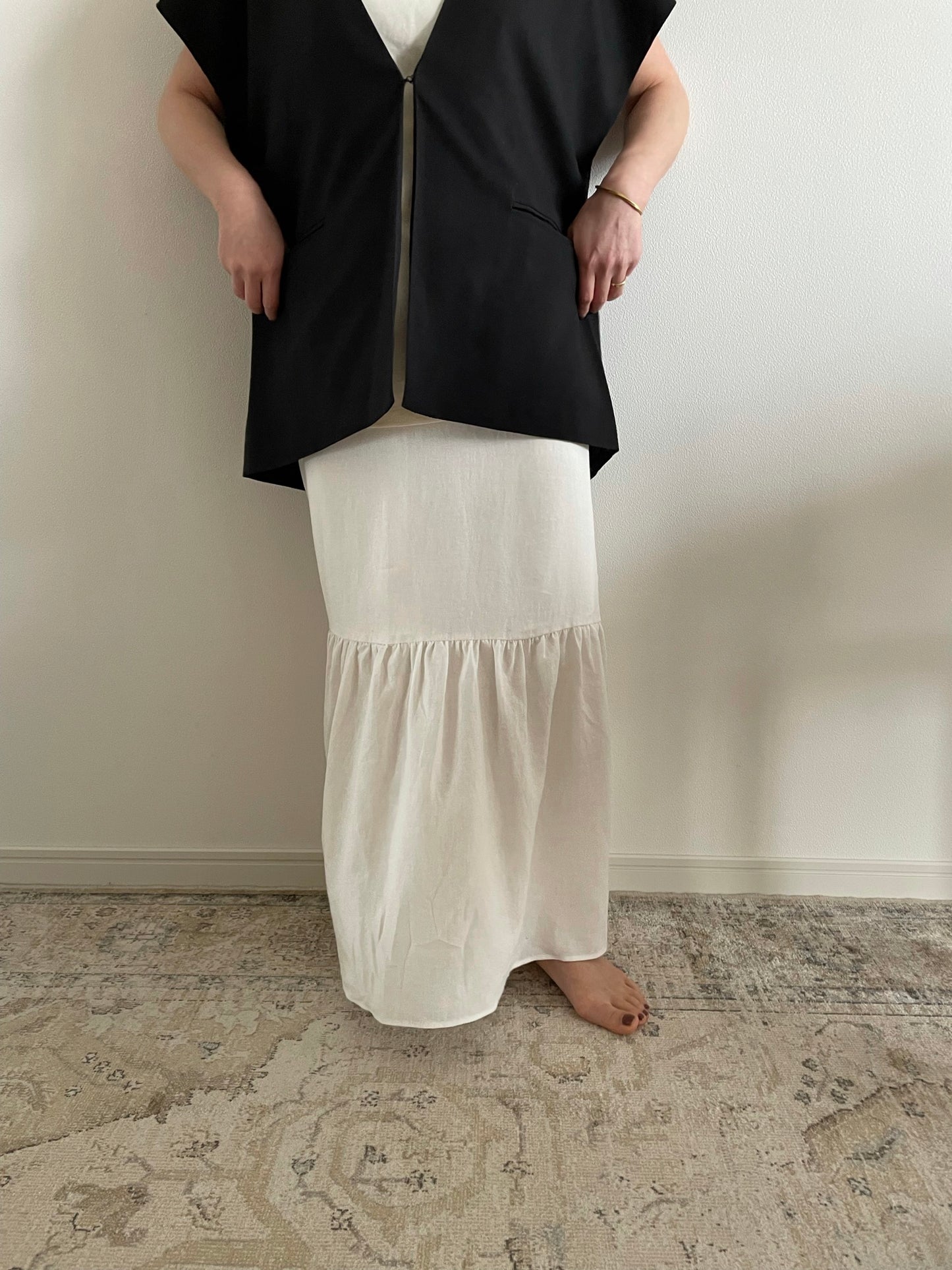 LULU long tiered skirt