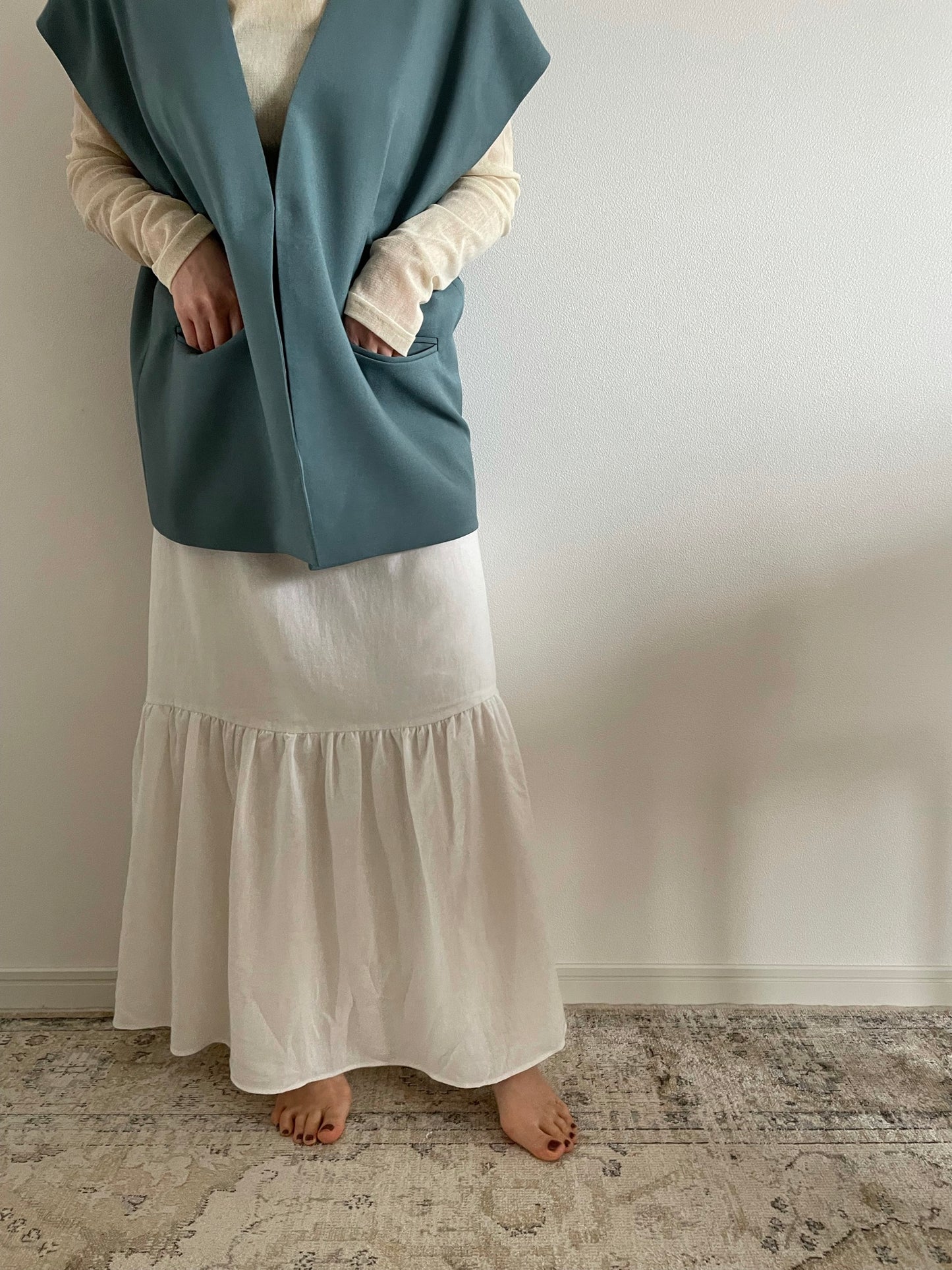 LULU long tiered skirt