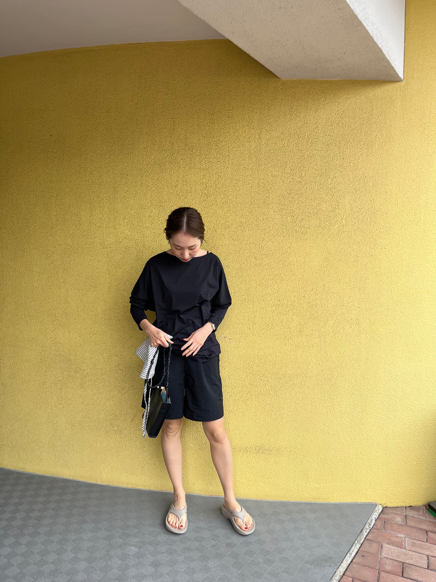 Swimwear dolman rash guard