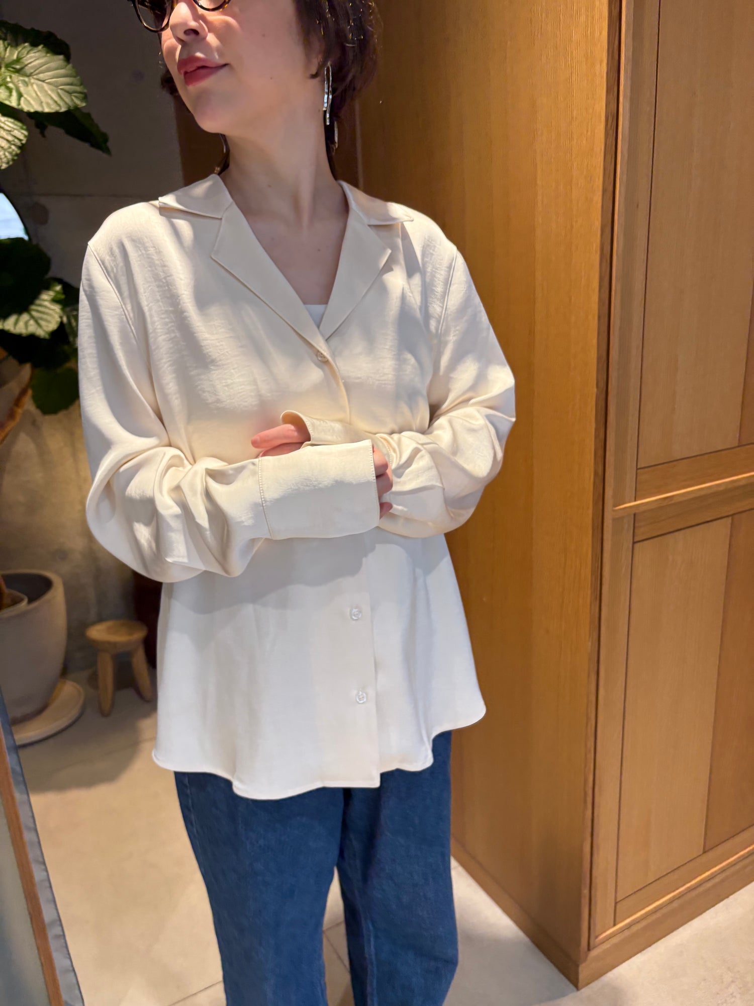 ＜pre order＞satin shirt