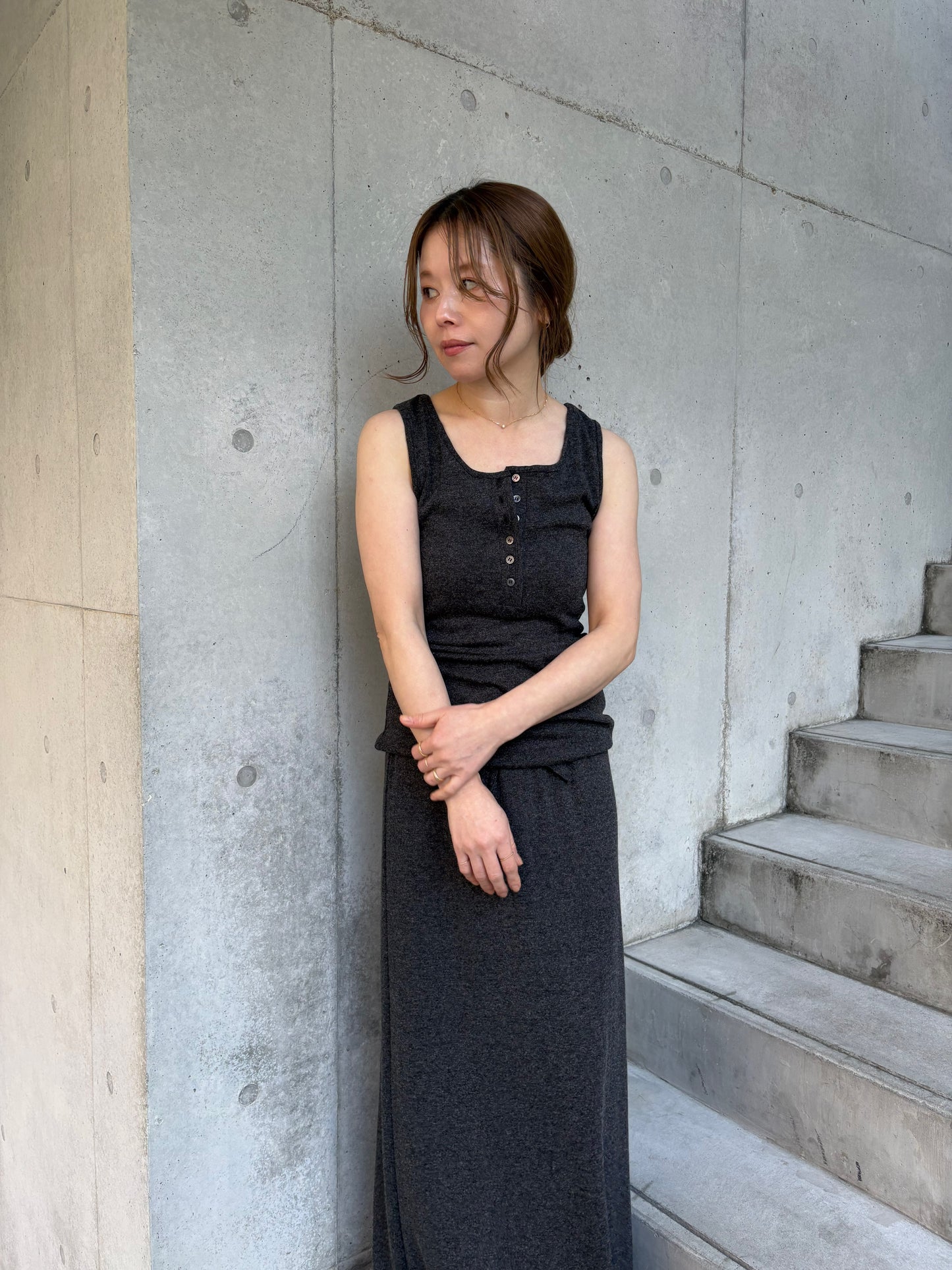 【2/6(fri) 21:00】 lib stretch cardigan 2pieces set