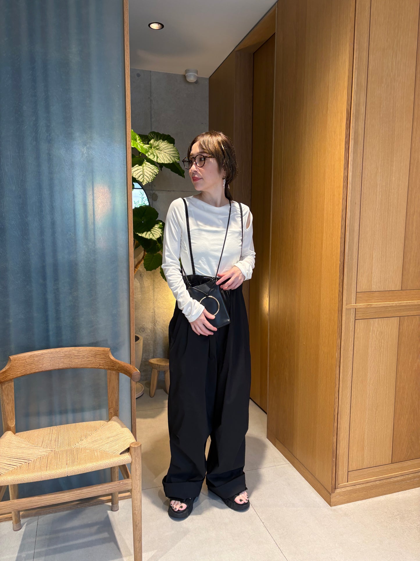 strap suspender pants　　　　