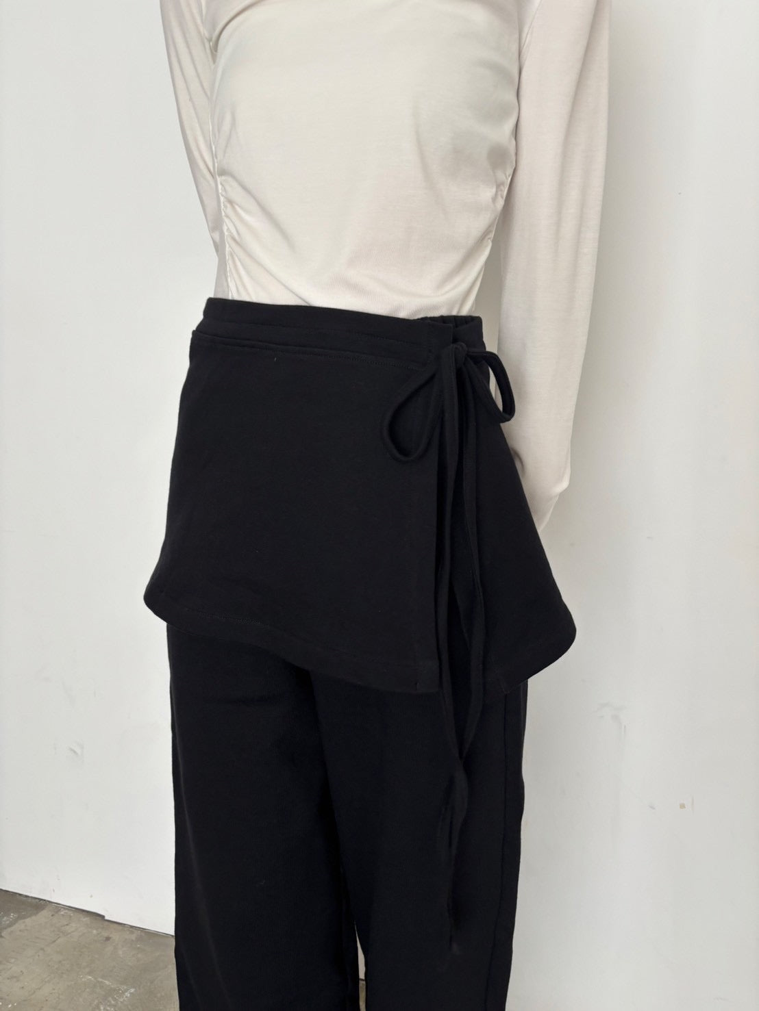 layered sweat pants