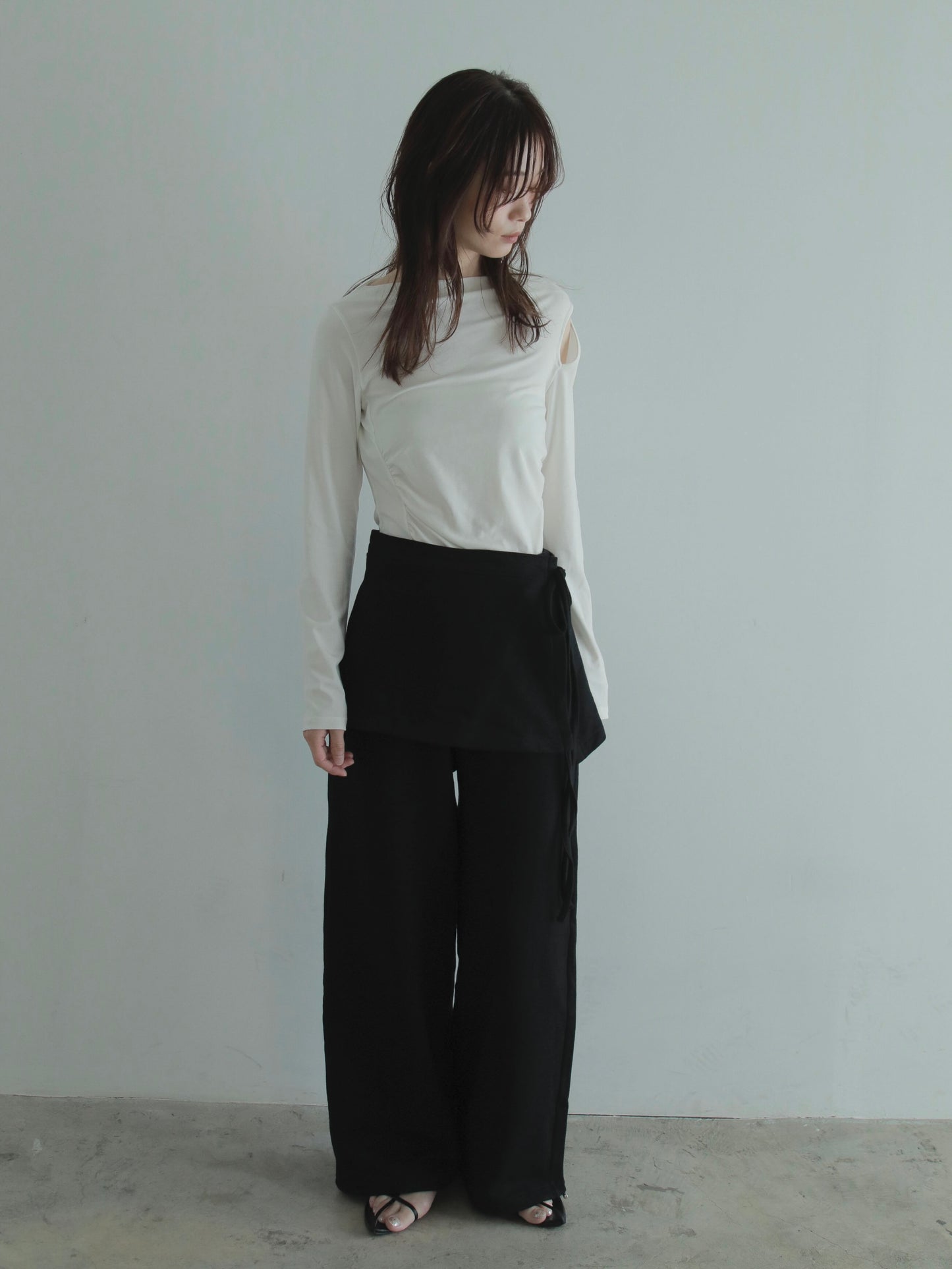 layered sweat pants