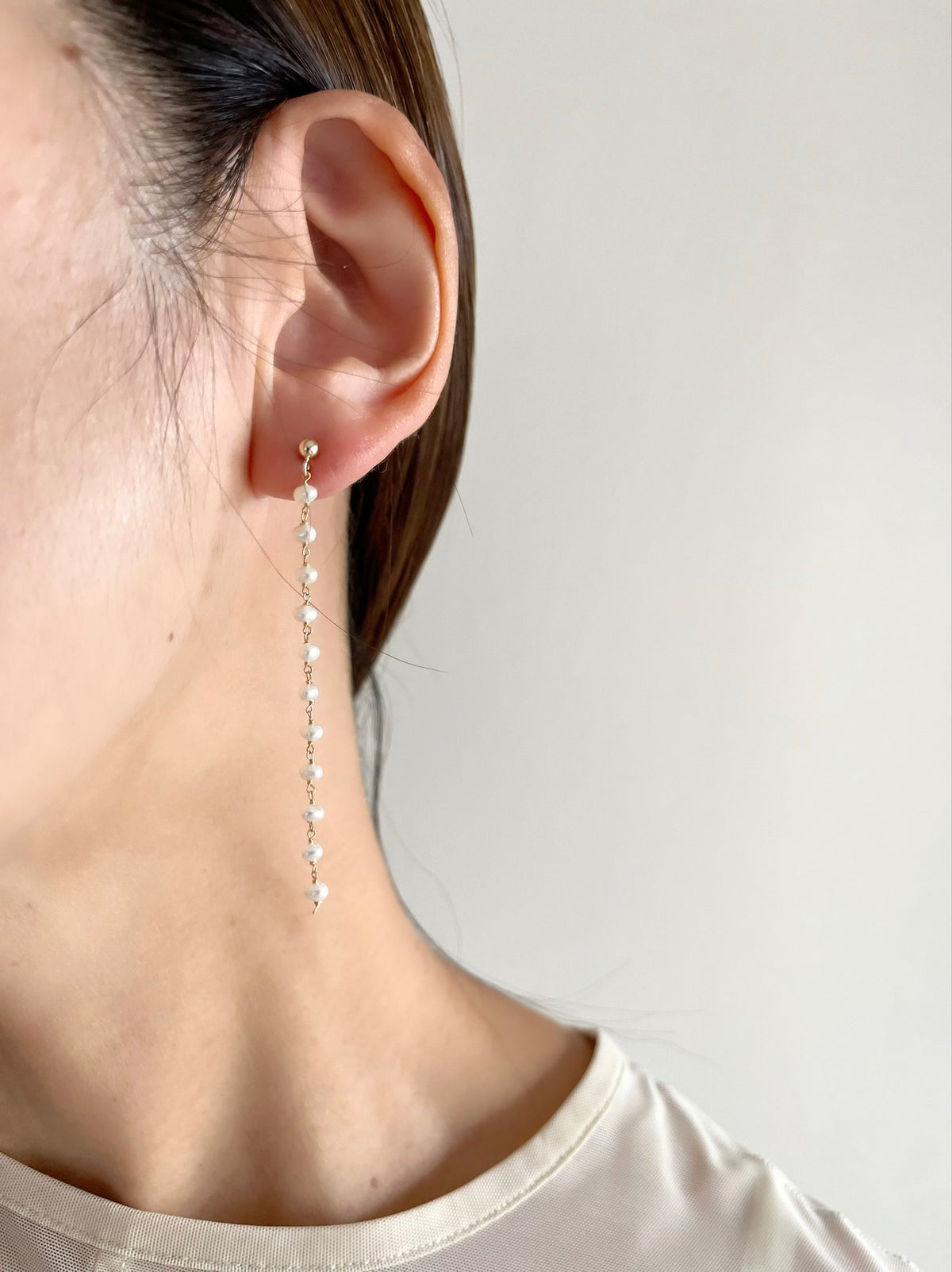 pearl chain pierce