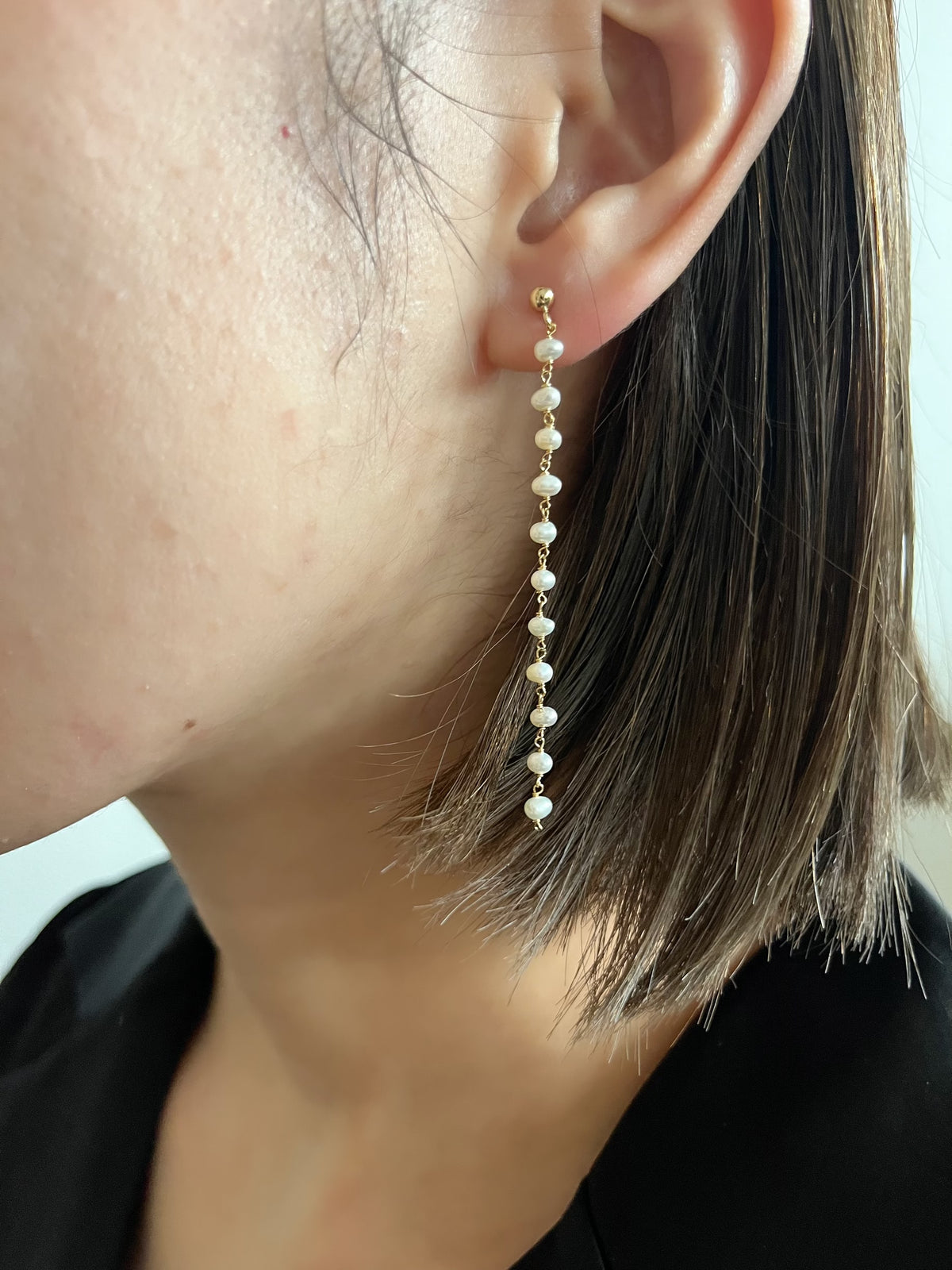 pearl chain pierce