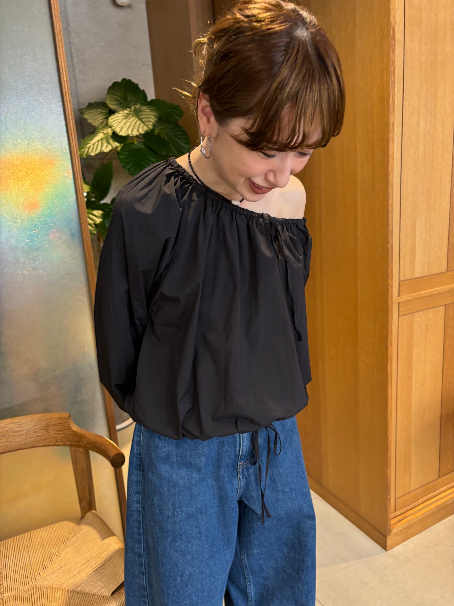 【3/6(fri) 21:00】 2way balloon blouse　