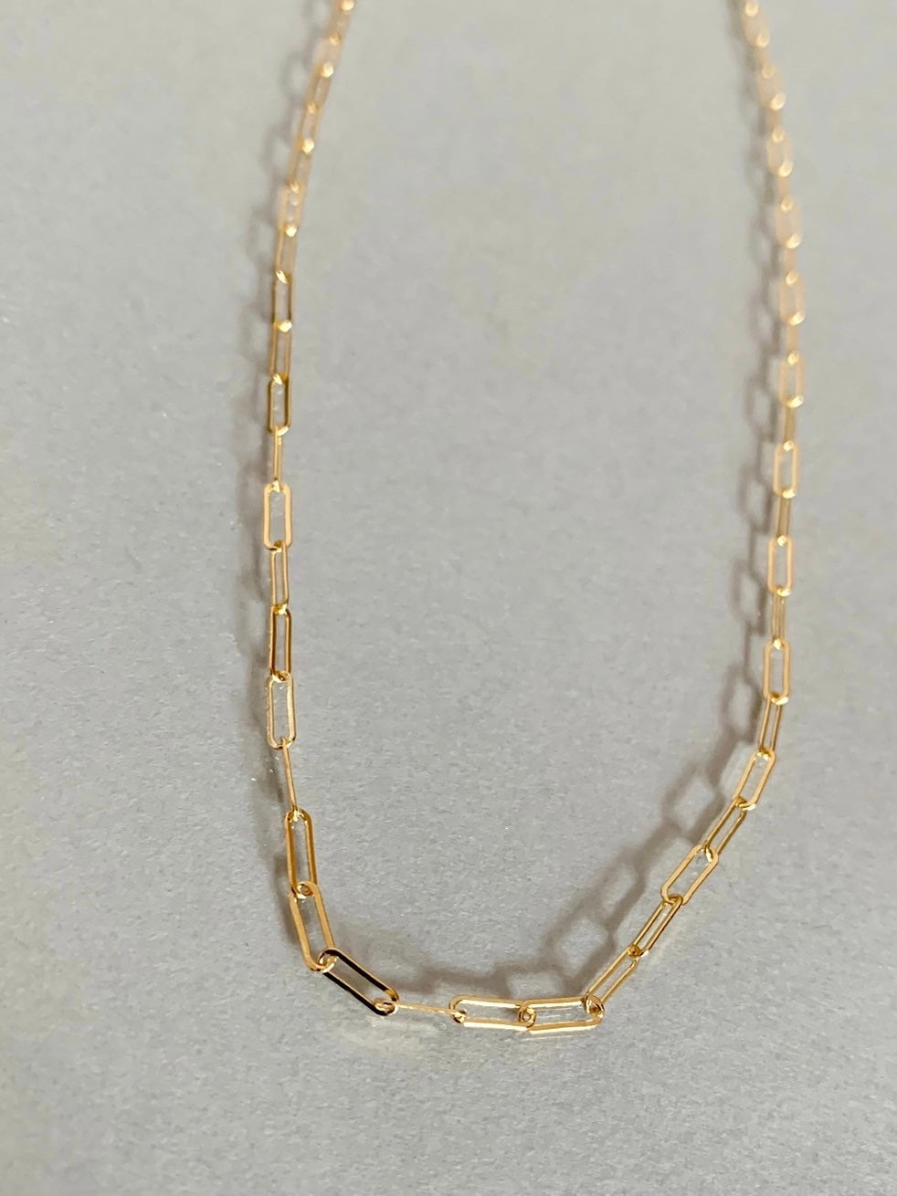14kgf oval chain necklace
