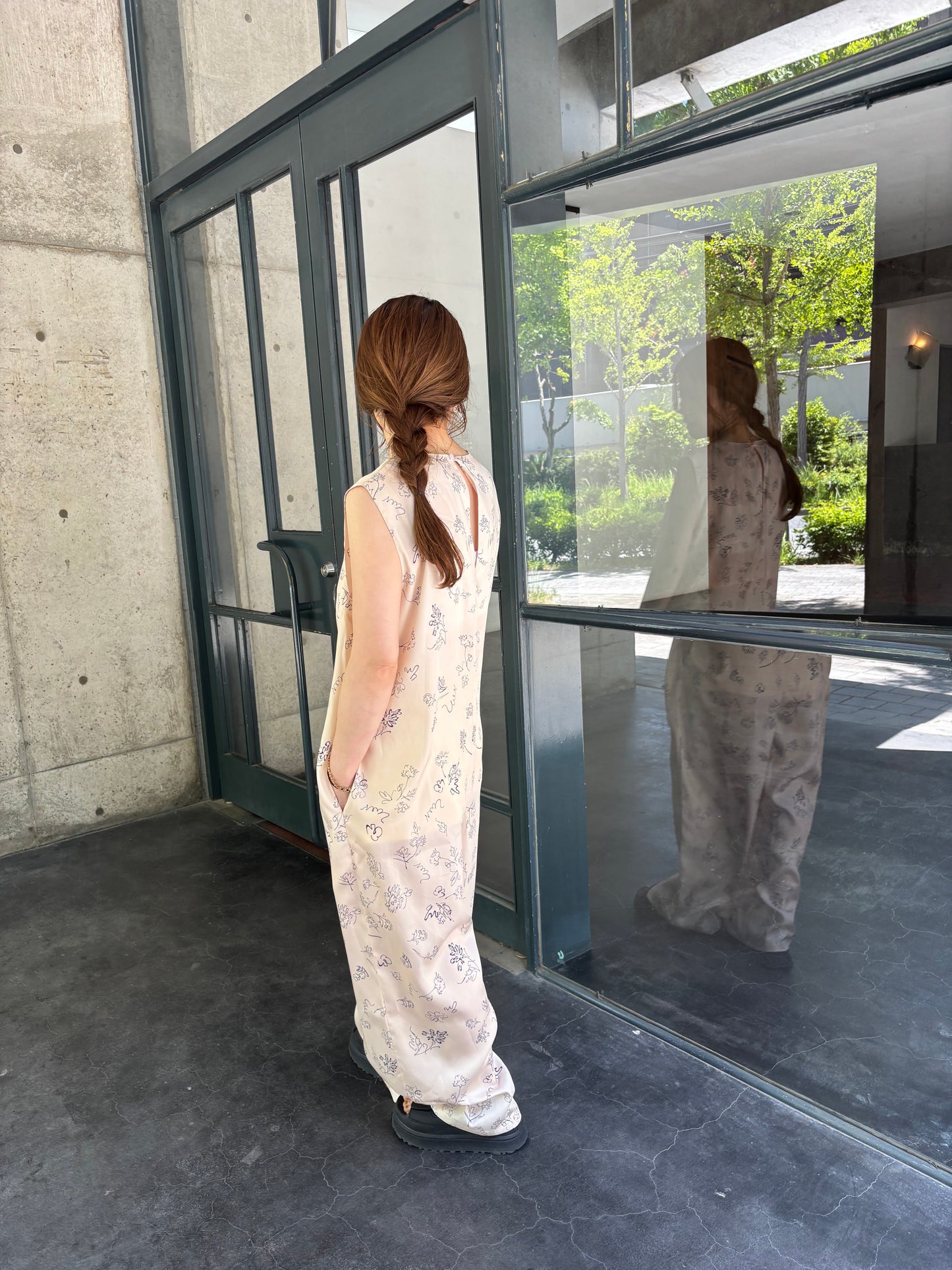 flower vneck all-in-one　　　