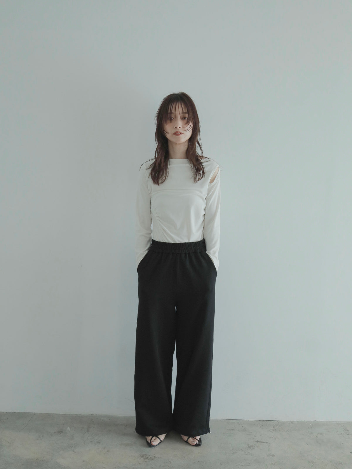 layered sweat pants