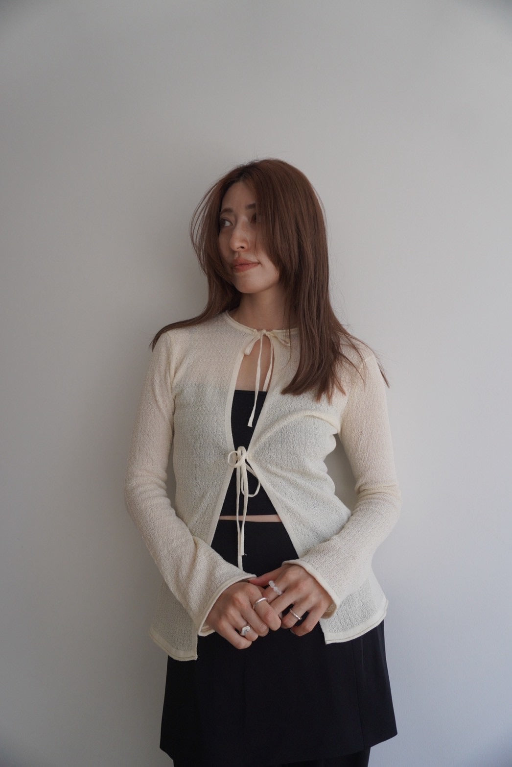 ribbon Knit cardigan