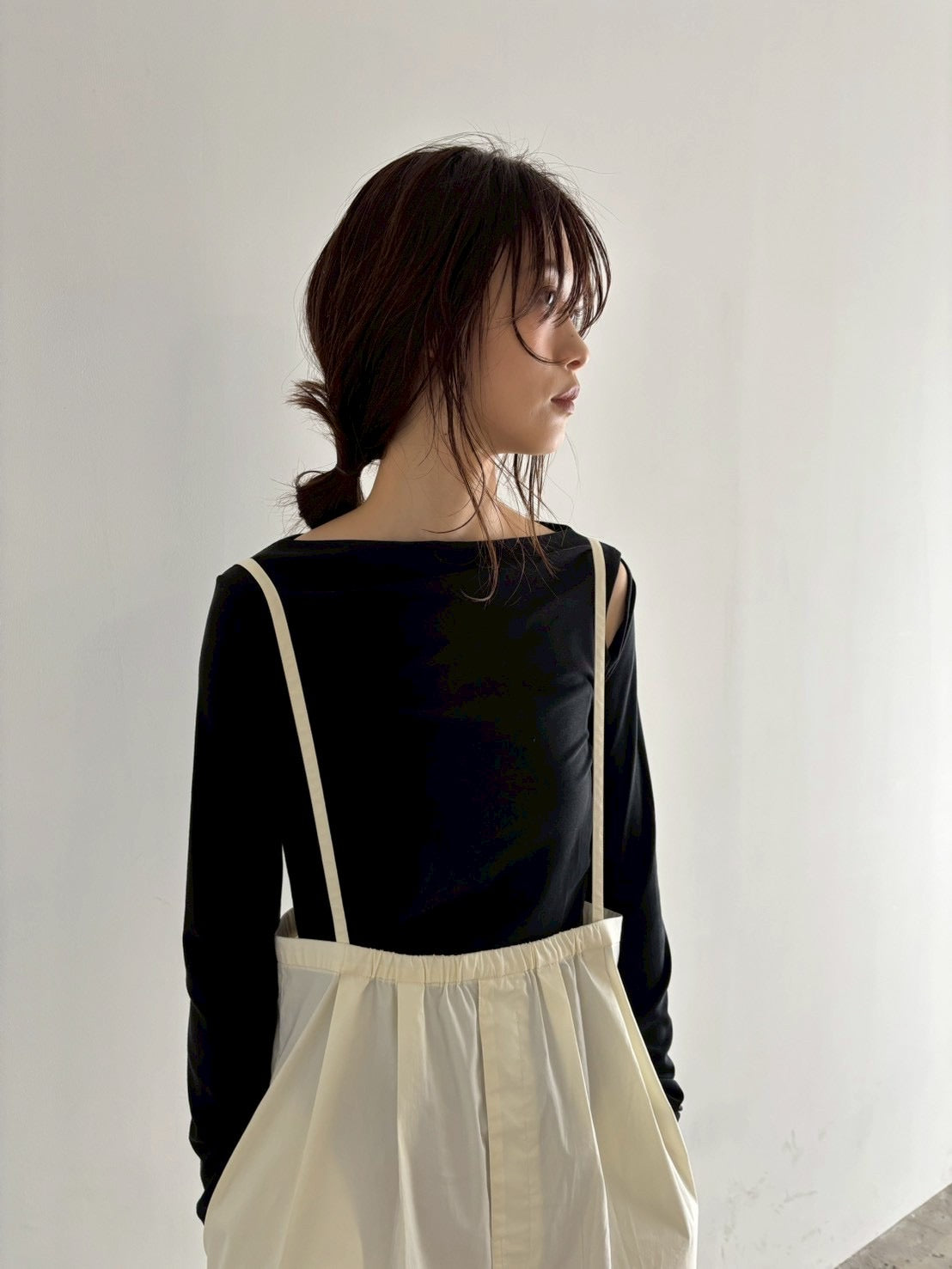 2wayshoulder slit tops