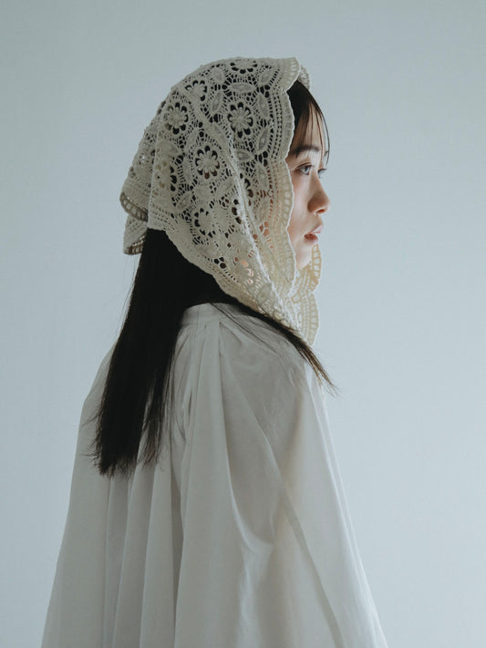 【2/6(fri) 21:00】 lace scarf　
