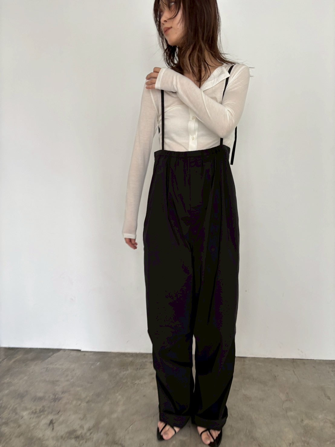 strap suspender pants　　　　